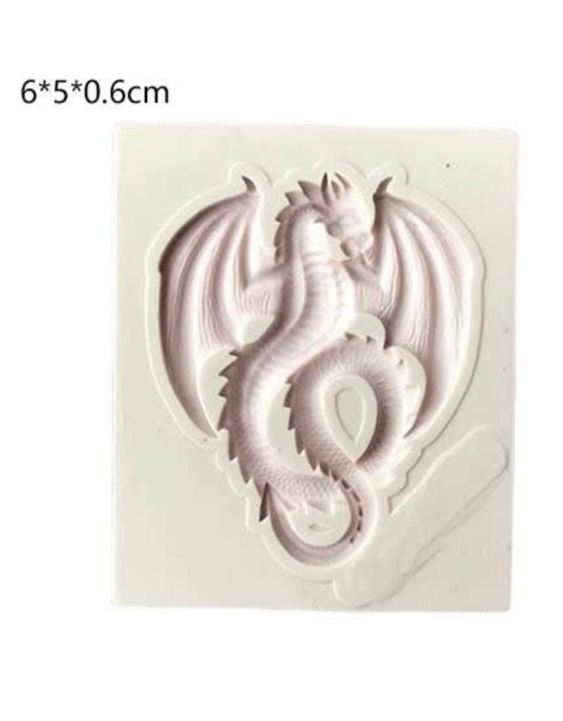Dragon Epoxy Resin Mold Concrete Cement Polymer Clay Silicone Mould DIY  Crafts Fondant Cake Decorating Tools