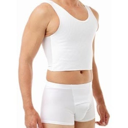 Underworks Cotton Lined Power Chest Binder Top 975- Rudolfo, White