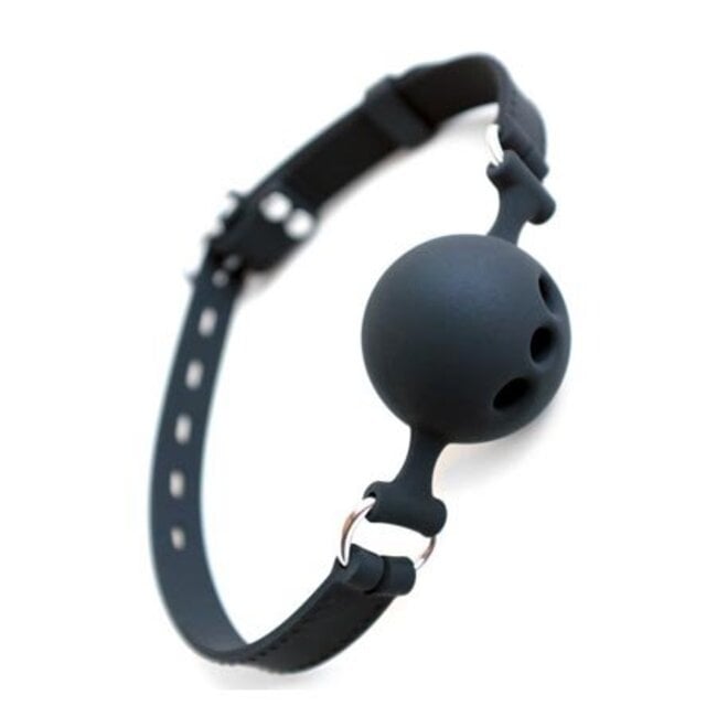 Silicone Breathable Ball Gag with Silicone Strap, 1.75 inch ball