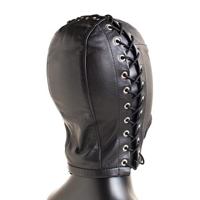 Open Mouth Leather Hood