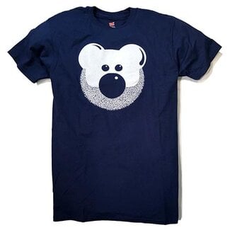 Beardy Bear T-shirt, Navy