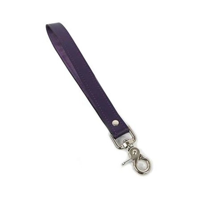 Latigo Leather Training Leash, Purple