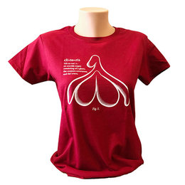 Clitoris T-shirt, Fitted Hourglass Cut