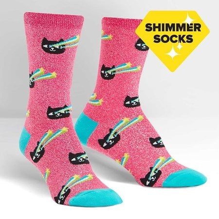 Pew! Pew! Shimmer Crew Socks