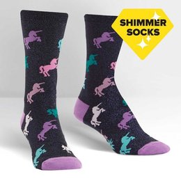 Keep Prancing Shimmer Crew Socks