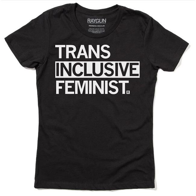 SALE! Trans Inclusive Feminist T-shirt, Hourglass Cut Size Small