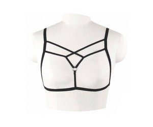 Sia Strappy Harness Bra - The Tool Shed: An Erotic Boutique