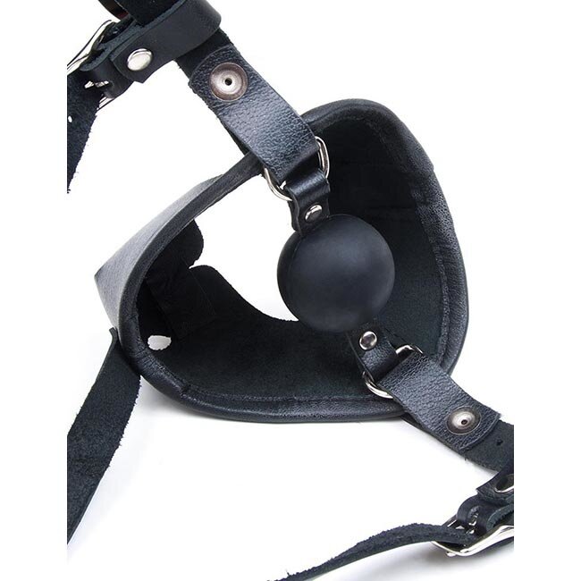 K9 Muzzle with Removable Silicone Ball Gag