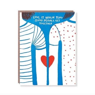 Two Good People Greeting Card