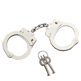 Double Lock Police Style Metal Handcuffs