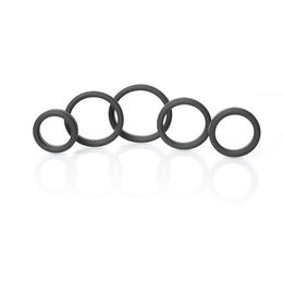 Boneyard Silicone Ring 5 Piece Kit, Black