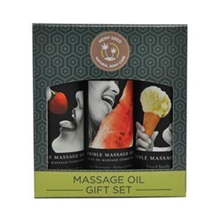 Earthly Body Edible Massage Oil Gift Set