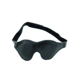 Classic Leather Blindfold, Padded Fabric Lining