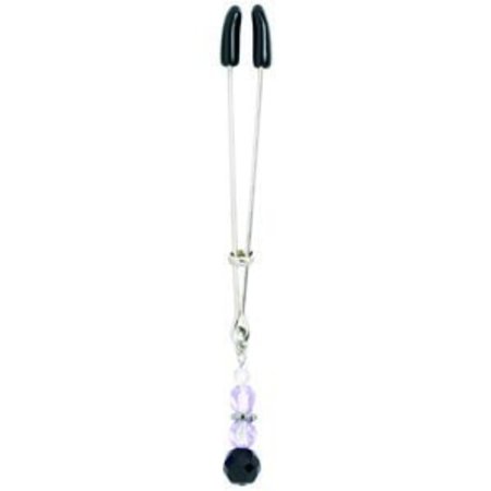 Clit Clamp SPF-202 Tweezer Style Beaded Purple Beads
