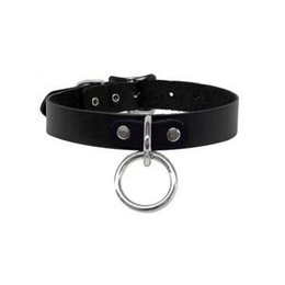 Halter Ring Collar, Black