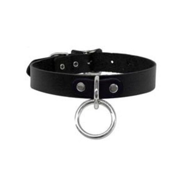 Halter Ring Collar, Black