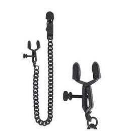 Nipple Clamps SPF-07 Blackline Open Press with Chain