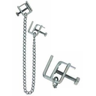 Nipple Clamps SPF-18 Press Tip Adjustable with Chain