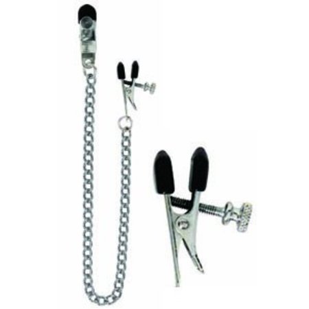 Nipple Clamps SPF 26 Broad Tip Adjustable with Chain