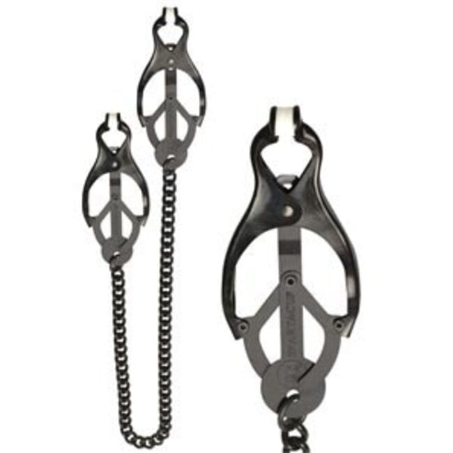 Nipple Clamps SPF-53 Blackline Endurance Butterfly with Chain
