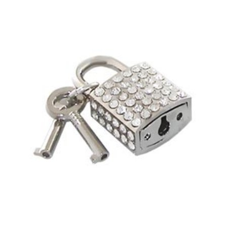 Padlock, Square Rhinestone