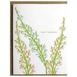 Happy Wedding Heather Greeting Card