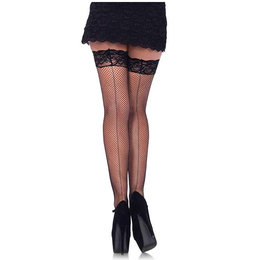 Fishnet Thigh Highs with Backseam 9035