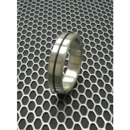 Designer Stainless Cock Ring with Accent