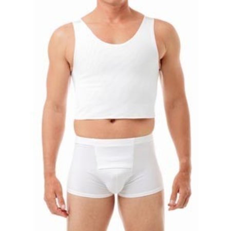 Underworks Econo Compression Chest Binder Top 943- Clayton, White