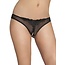 Crotchless Thong with Pearls 2066, Black