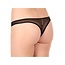 Crotchless Thong with Pearls 2066, Black