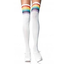 Over the Rainbow Opaque Thigh Highs 6612