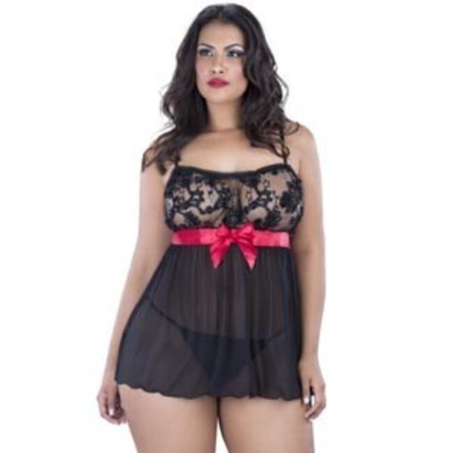 Sequined Empire Babydoll and G-String 75-10006