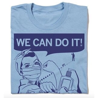 We Can Do It: Fighting COVID-19 T-shirt, Hourglass Cut