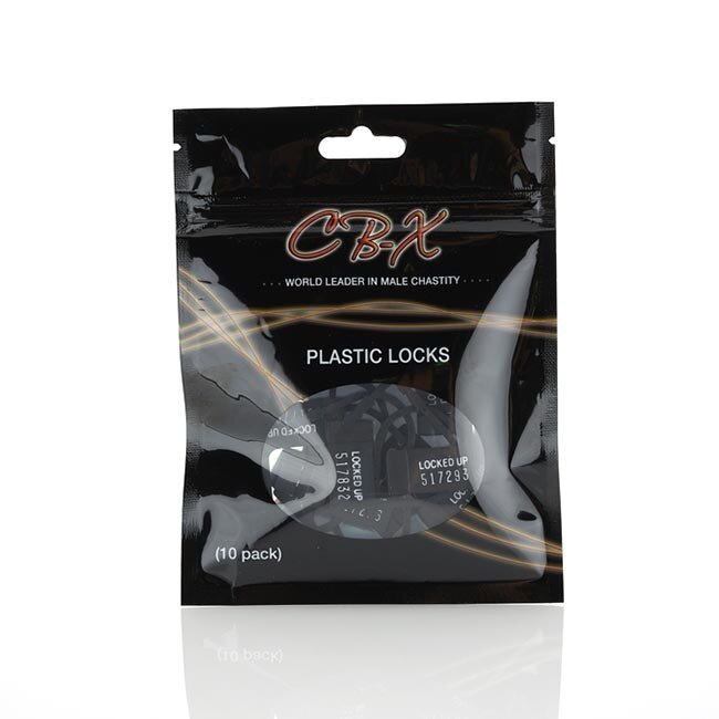 Plastic Locks for Chastity Cage Devices, 10-pack