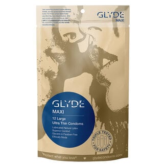 Glyde Maxi Large Condoms, 12-pack