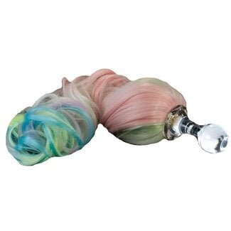 Crystal Delights 5-color PASTEL Faux Pony Tail Plug