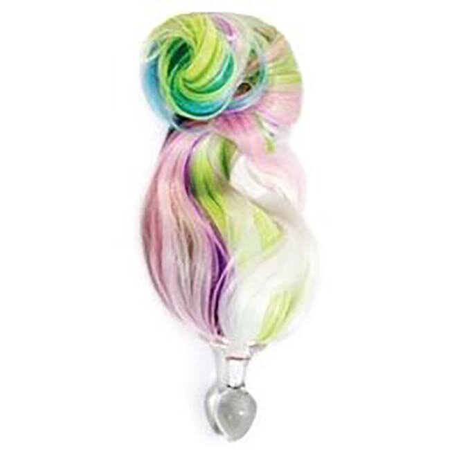 Crystal Delights 5-color PASTEL Faux Pony Tail Plug