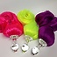 Crystal Delights Faux Pony Tail Plug, Neon Colors