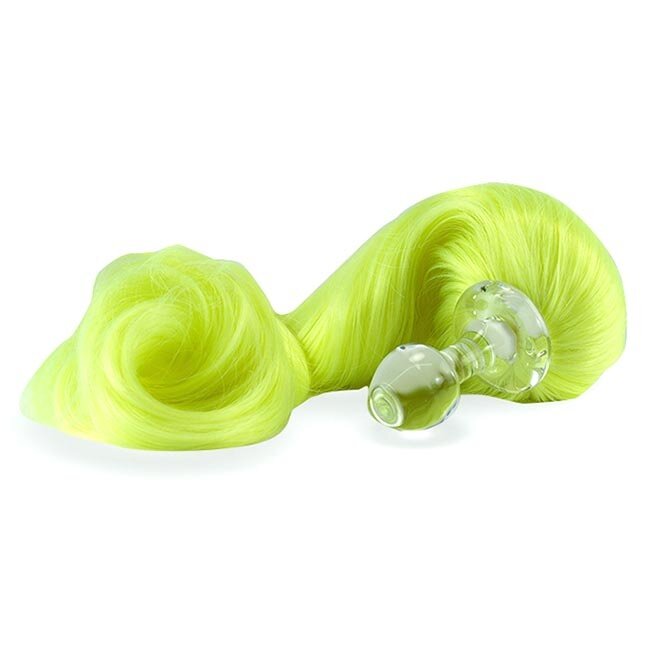 Crystal Delights Faux Pony Tail Plug, Neon Colors
