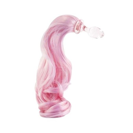 Crystal Delights Faux Pony Tail Plug, Pastel Colors