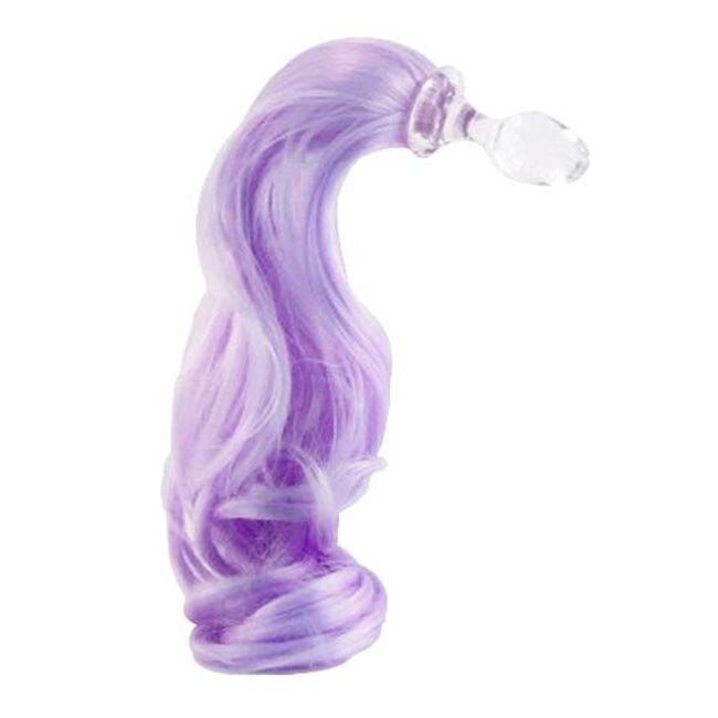 Crystal Delights Faux Pony Tail Plug, Pastel Colors
