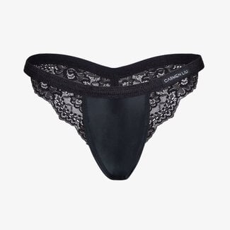 Classy Lace Thong Gloss, Boldly Black