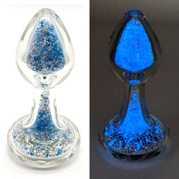 Crystal Sparkle Glow-In-The Dark Plug, Blue Blueberry Burst