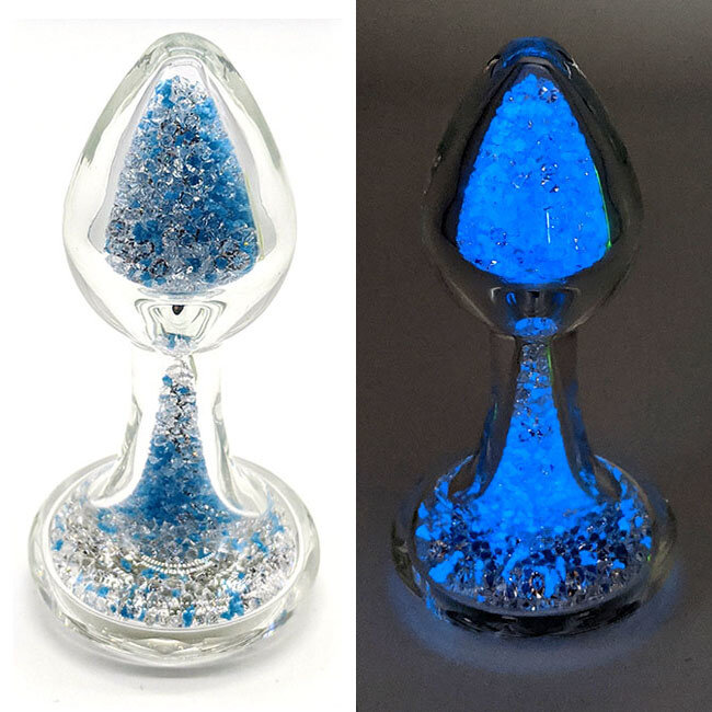 Crystal Sparkle Glow-In-The Dark Plug, Blue Blueberry Burst