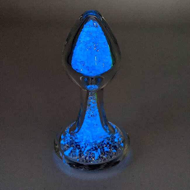 Crystal Sparkle Glow-In-The Dark Plug, Blue Blueberry Burst