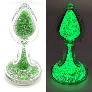 Crystal Sparkle Glow-In-The Dark Plug, Green Lime Rickey