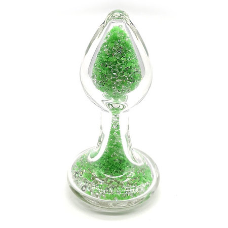 Crystal Sparkle Glow-In-The Dark Plug, Green Lime Rickey