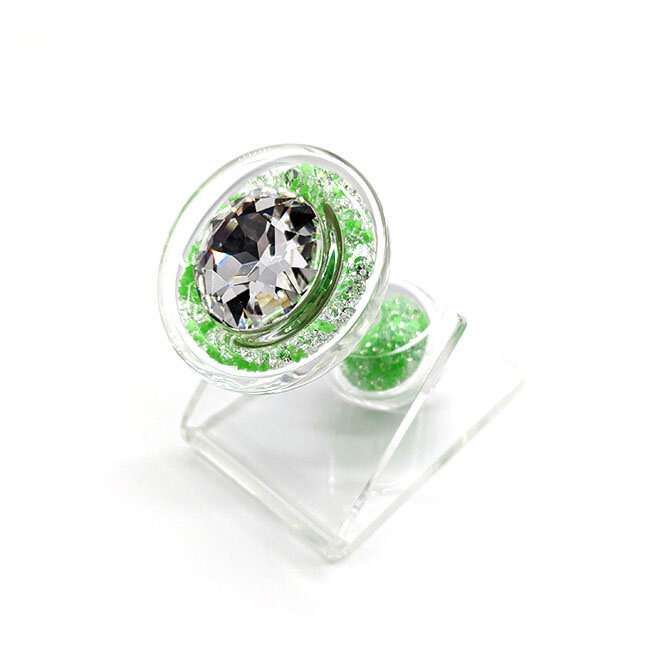 Crystal Sparkle Glow-In-The Dark Plug, Green Lime Rickey