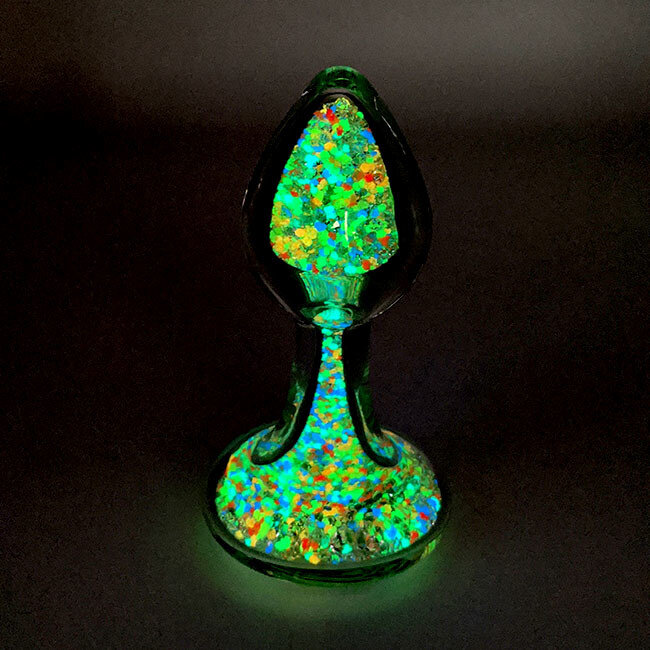 Crystal Sparkle Glow-In-The Dark Plug, Multi Tooti Fruiti
